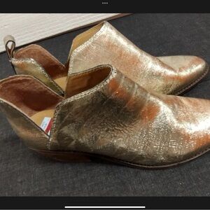Lucky Brand Metallic Ankle Booties